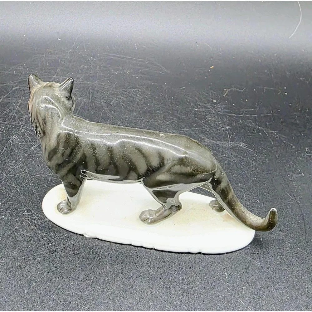 Vintage Rosenthal Cat Kitten Kitty Figurine Black Bavaria 3.5